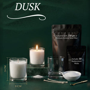 DUSK 9 cm sand wax candle by REVO, photo 4