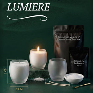 LUMIERE 9 cm sand wax candle by REVO, photo 4