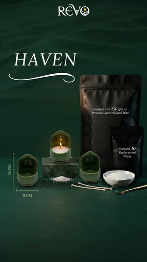 HAVEN Green Beige - poster
