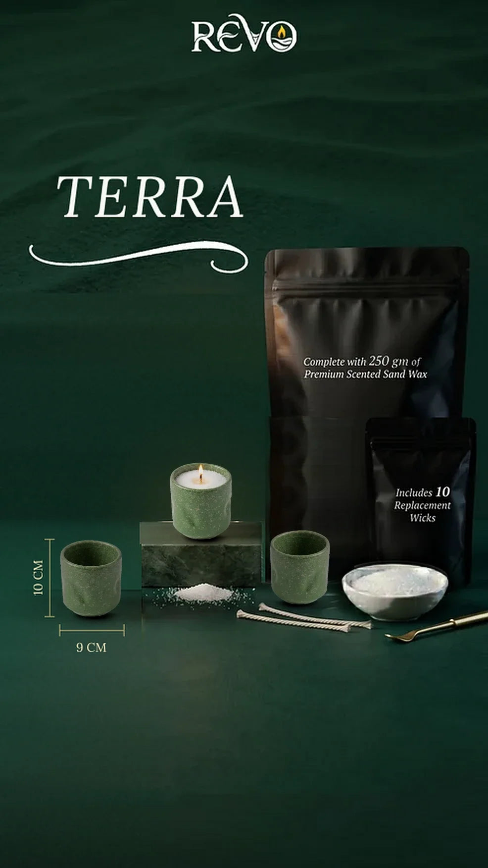 TERRA Green Beige - poster